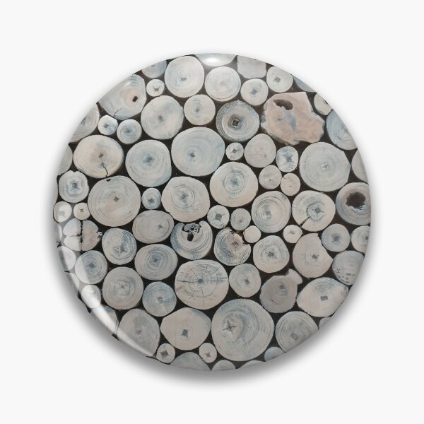    Art Land, Pebbles, Round Pieces, Mosaic Pin