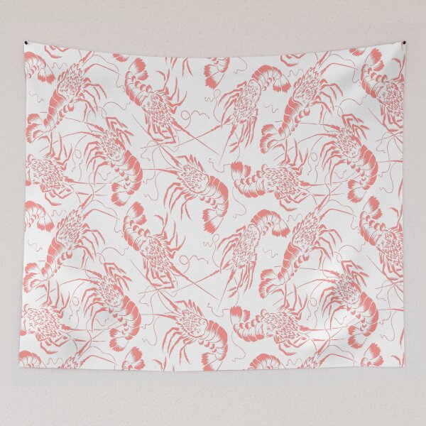 Item preview, Prawn Shrimp Pattern designed and sold by karwilberevivalcollection.