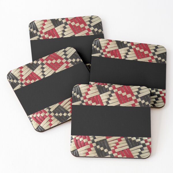 Item preview, Black and Red Flax Weaving designed and sold by BhARTi Taylor.