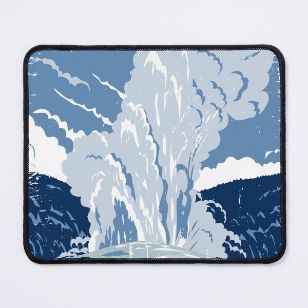 Item preview, Yellowstone National Park Old Faithful Vintage designed and sold by KrisSidDesigns.