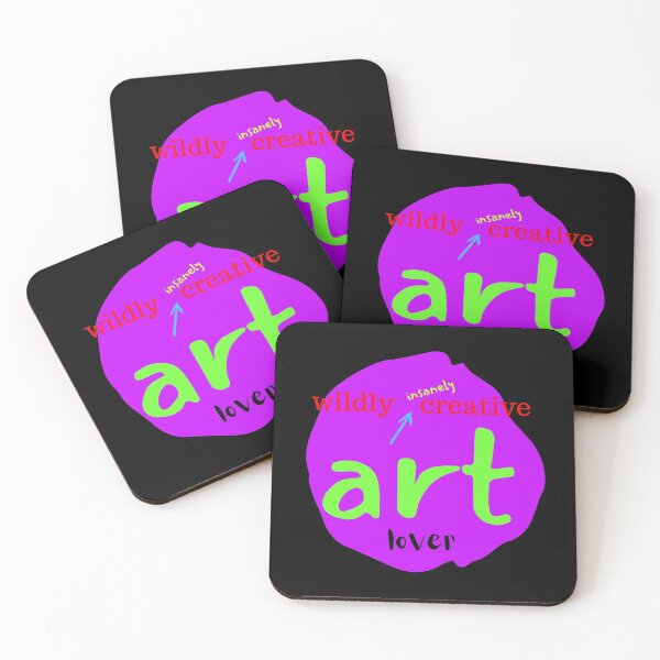 Item preview, ART LOVER #1 (black background) designed and sold by EllieMonroe.