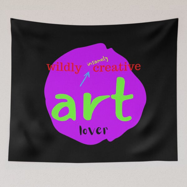 Item preview, ART LOVER #1 (black background) designed and sold by EllieMonroe.