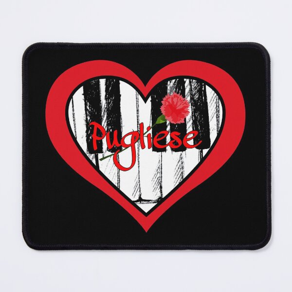Item preview, I Heart Pugliese with Carnation and Piano Keys designed and sold by infinitetango.