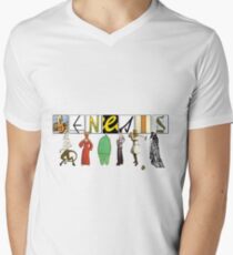 Camiseta para hombre de cuello en v génesis