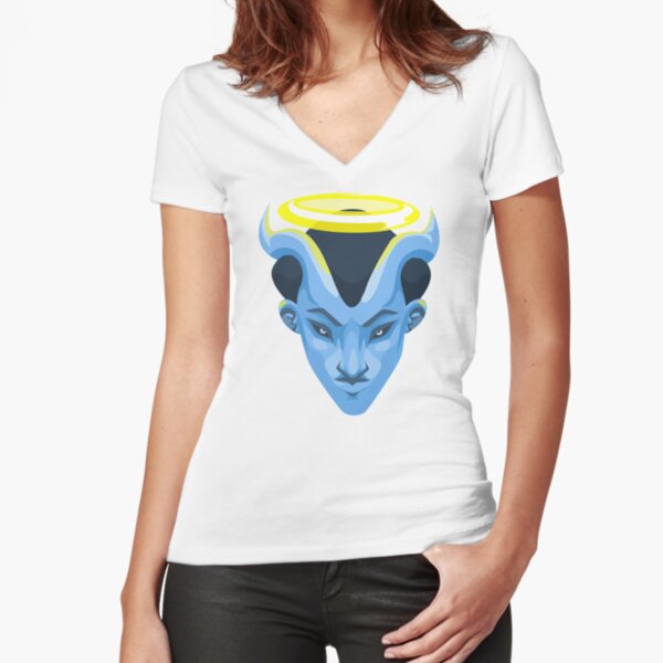 Heaven or Hell Angel or Demon Fitted V-Neck T-Shirt