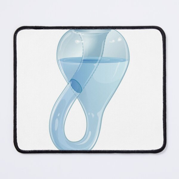 Klein bottle partially filled with a liquid. Mouse Pad