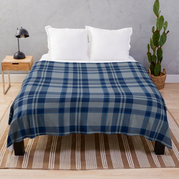 Item preview, Blue and Silver Plaid Overall Pattern designed and sold by rhombusOnion.