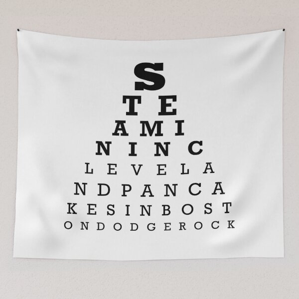 Item preview, Eye Chart Dodge Rock designed and sold by dodgerock.