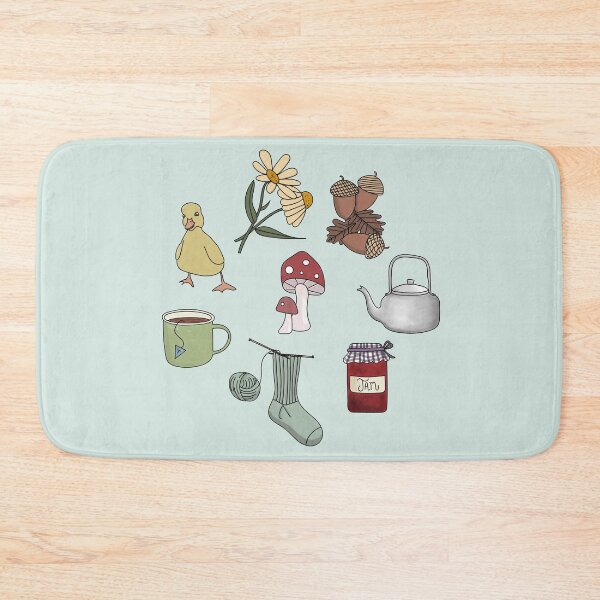 Item preview, Cottagecore Starter Pack - Cottage Lifestyle Acorns, knitting, jam, duckling, daisy, kettle and enamel camping cup. designed and sold by Good-Find.
