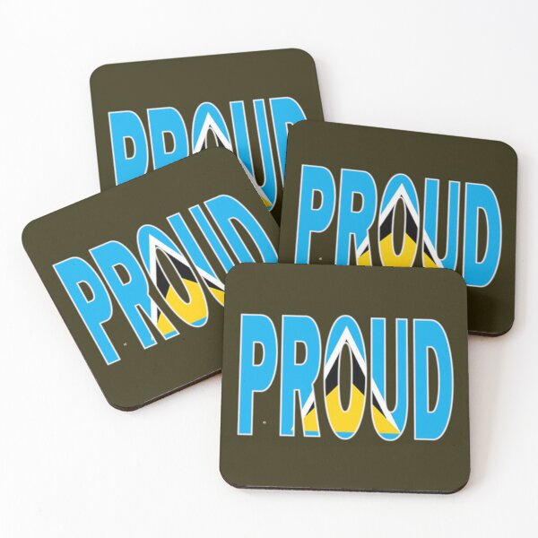 Item preview, St Lucia Flag in The Word Proud - Saint Lucia - Soca Mode designed and sold by Soca-Mode.