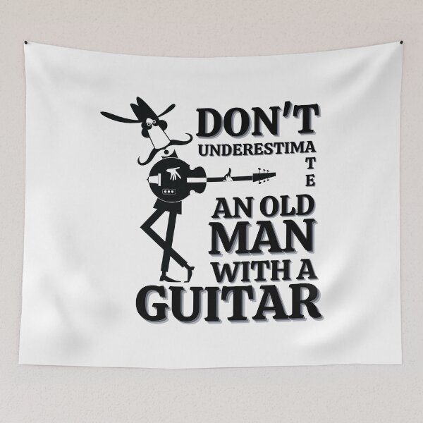 Item preview, Don't Underestimate an Old Man With a Guitar designed and sold by Y-Muqsit.