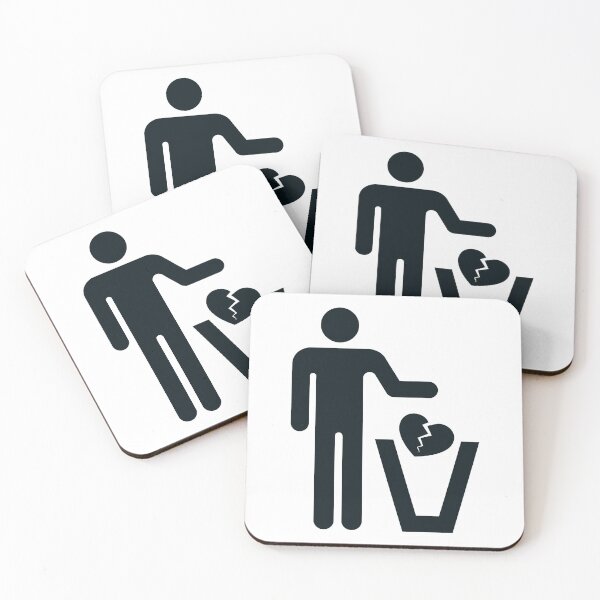 Item preview, Icon man pictogram playing heart broken in the trash. Ideal for catalogs, information and institutional material designed and sold by LucianoCosmo.