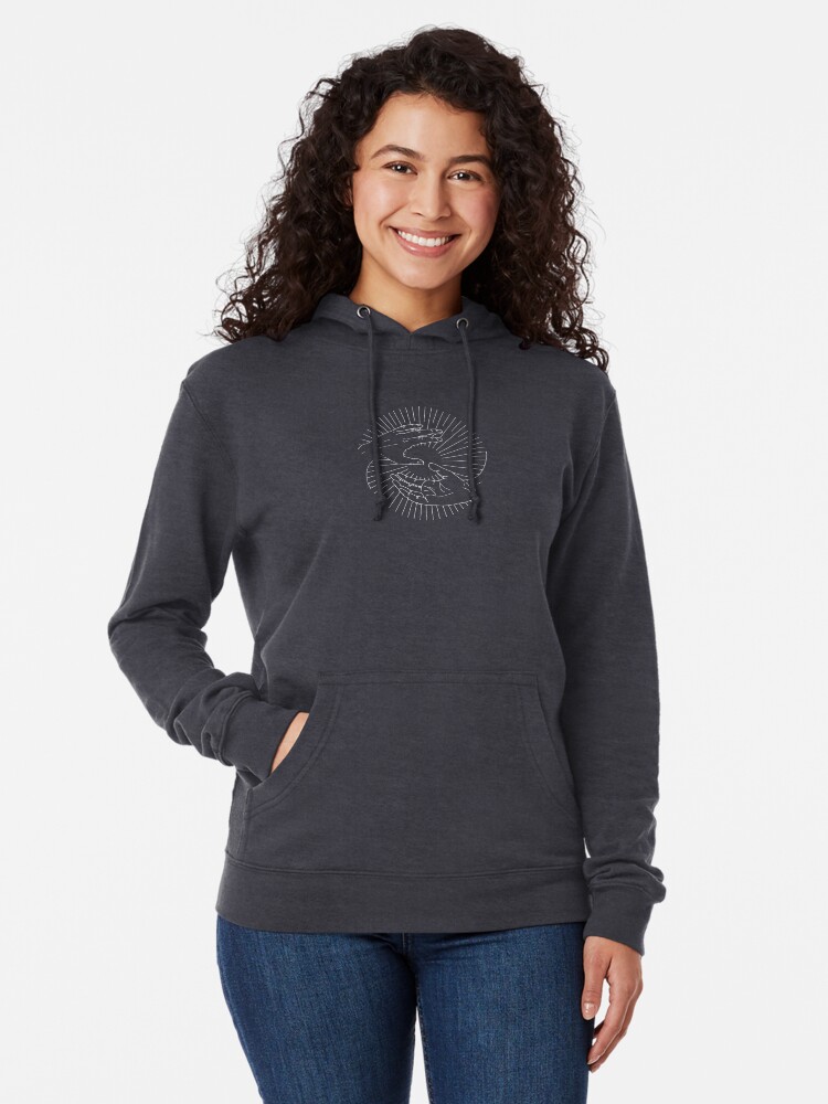 Alternate view of Qigong Hands Lightweight Hoodie