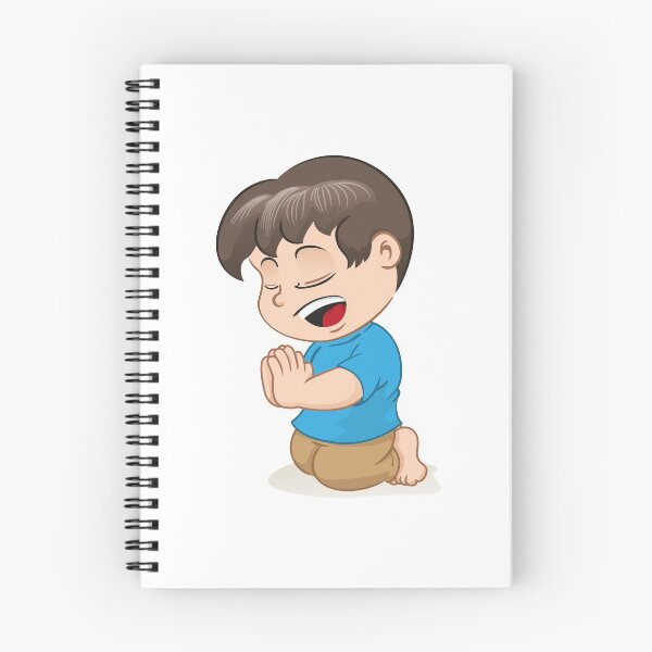 Item preview, Illustration of a child meditating and praying on my knees, philosophy religion. Ideal for institutional and religious materials designed and sold by LucianoCosmo.