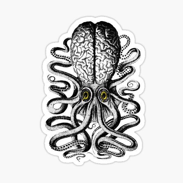 Release the Regular Brain Kraken Sticker