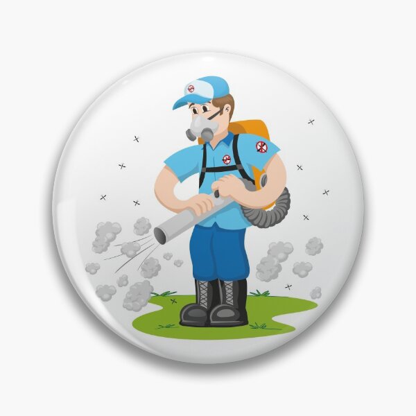 Item preview, Person exterminator with smoke, Aedes Aegypti mosquitoes stilt. Ideal for informational and institutional related sanitation and care designed and sold by LucianoCosmo.