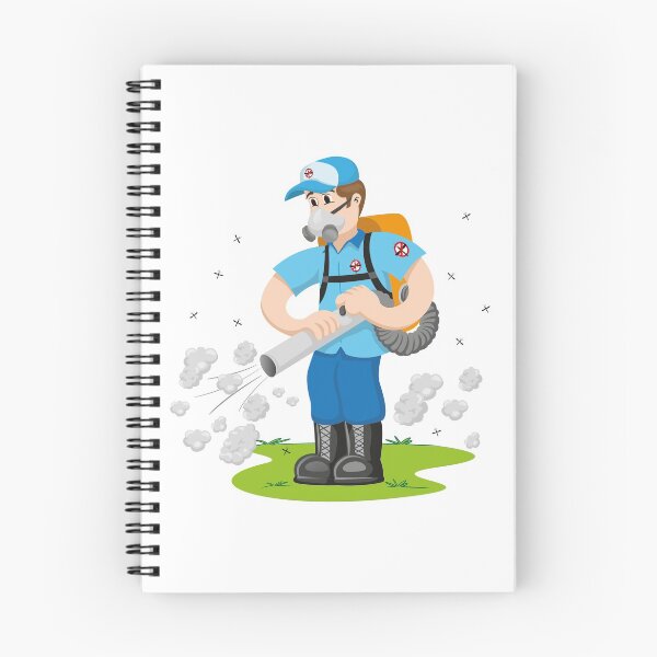Item preview, Person exterminator with smoke, Aedes Aegypti mosquitoes stilt. Ideal for informational and institutional related sanitation and care designed and sold by LucianoCosmo.