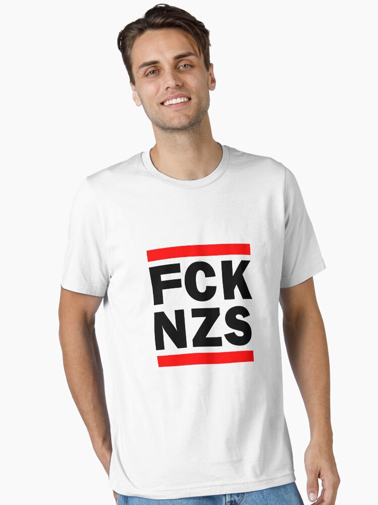 Thumbnail 1 von 7, Essential T-Shirt, FCK NZS designt und verkauft von Azrael.
