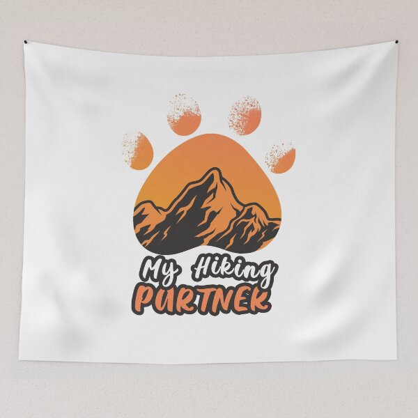 Item preview, My Hiking Partner will always be my dog, Animals Lovers designed and sold by theDlab.