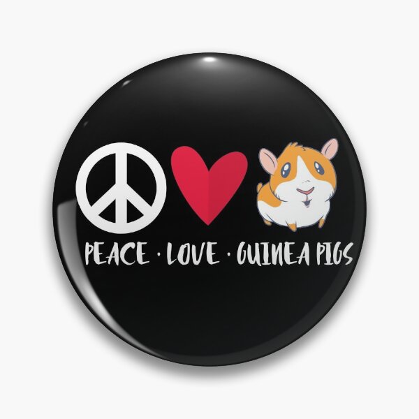 Item preview, Peace Love Guinea Pigs Cute Furry Potato Pet Guinea Pig Gear designed and sold by DynamicDesign.