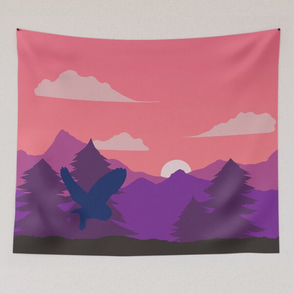 Item preview, Genderfluid Owl Landscape designed and sold by FrostedDesigns.