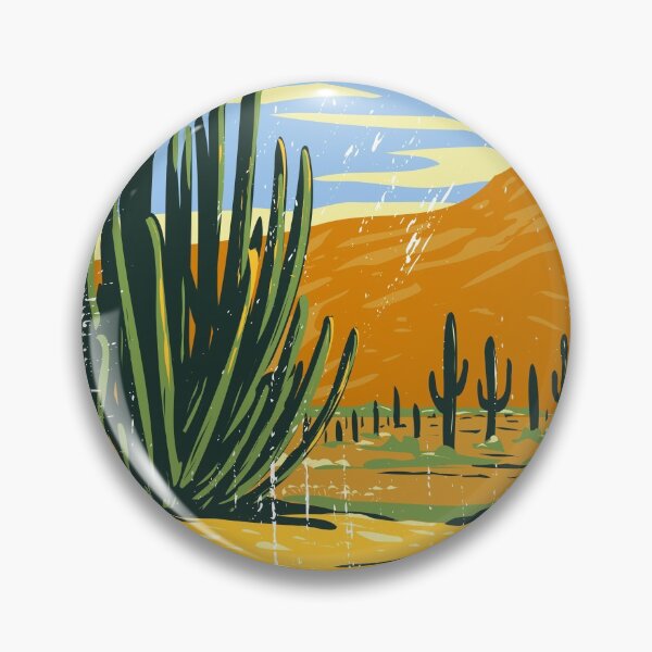 Item preview, Organ Pipe Cactus National Monument Arizona Vintage designed and sold by KrisSidDesigns.