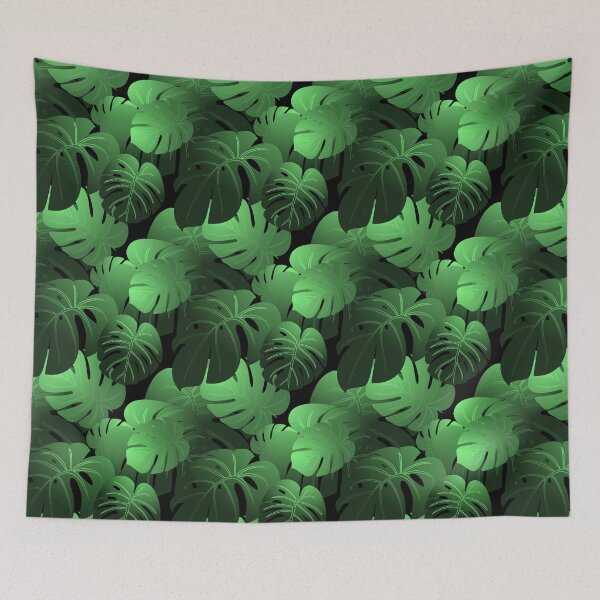 Item preview, Moody Monstera Green Repeat 5748 designed and sold by Art in My Loft.