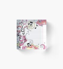Music Notes Acrylic Block