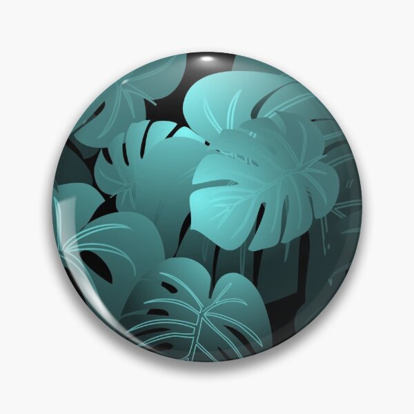 Artikelvorschau, Moody Monstera Cyan Repeat 5748 entworfen und verkauft von Art in My Loft.