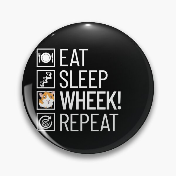 Item preview, Eat Sleep Wheek! Repeat Cute Furry Potato Lover Guinea Pig Gear designed and sold by DynamicDesign.