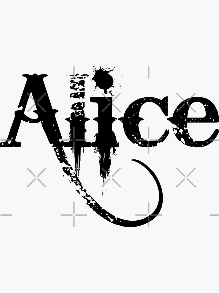 Alice Name - Meaning of the Name Alice Sticker for Sale by