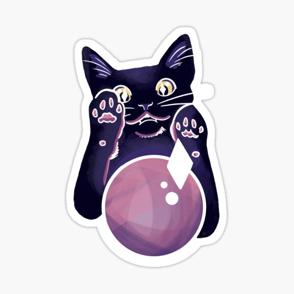 Fortune Teller Cat Sticker