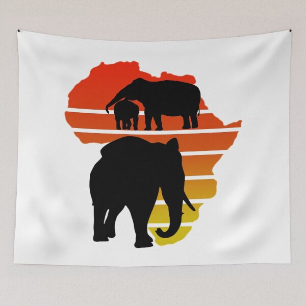 Item preview, Retro African Magic Of Elephants  designed and sold by Eranthe Bernardo.
