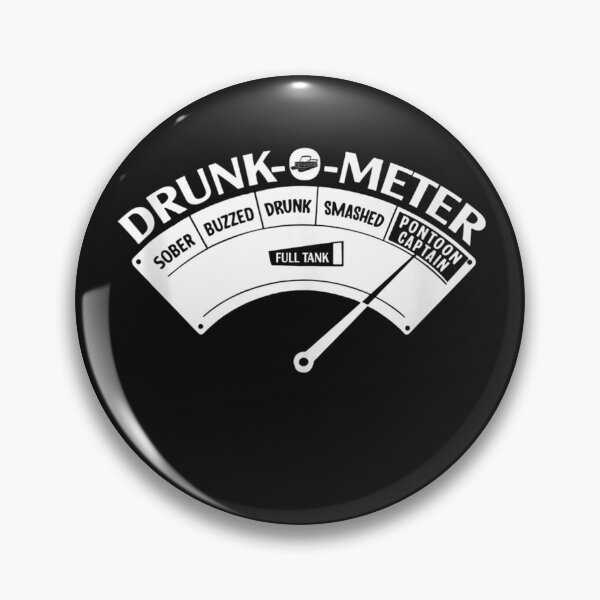 Artikelvorschau, Drunk-o-meter pontoon captain T Shirt entworfen und verkauft von Beroti-Vanda.
