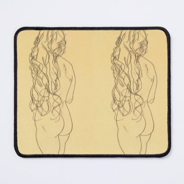 Item preview, Egon Schiele - Standing nude girl with long hair designed and sold by Vivanne-art.