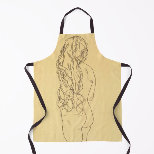 Item preview, Egon Schiele - Standing nude girl with long hair designed and sold by Vivanne-art.