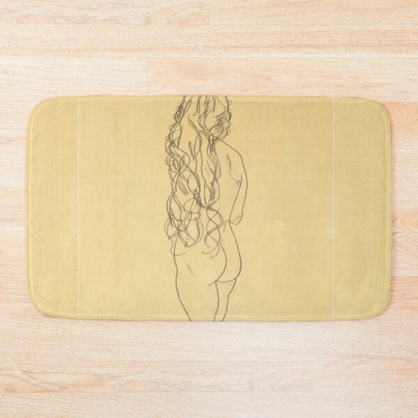 Item preview, Egon Schiele - Standing nude girl with long hair designed and sold by Vivanne-art.