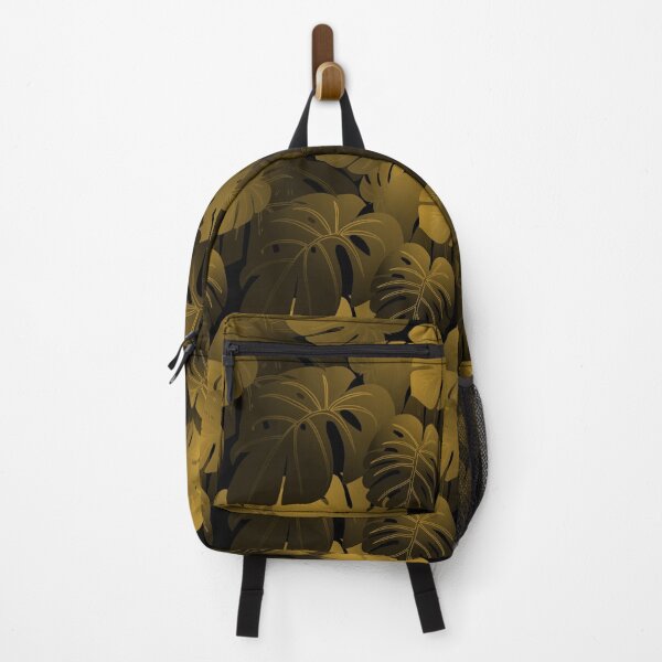 Item preview, Moody Monstera Gold Repeat 5748 designed and sold by Art in My Loft.