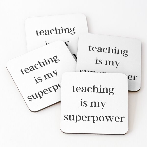 Aperçu de l'œuvre l'enseignement est mon superpuissance créée et vendue par ABcreating.