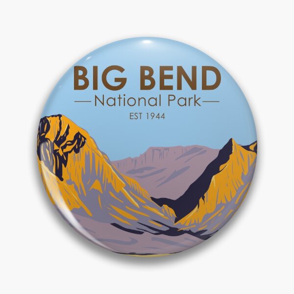 Item preview, Big Bend National Park Chisos Mountain Vintage designed and sold by KrisSidDesigns.