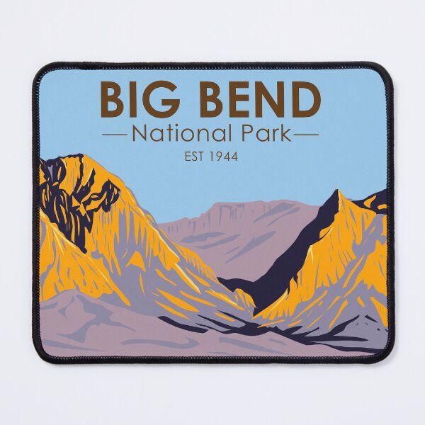 Item preview, Big Bend National Park Chisos Mountain Vintage designed and sold by KrisSidDesigns.