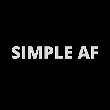 Artwork thumbnail, Simple AF by Ink-and-Thread