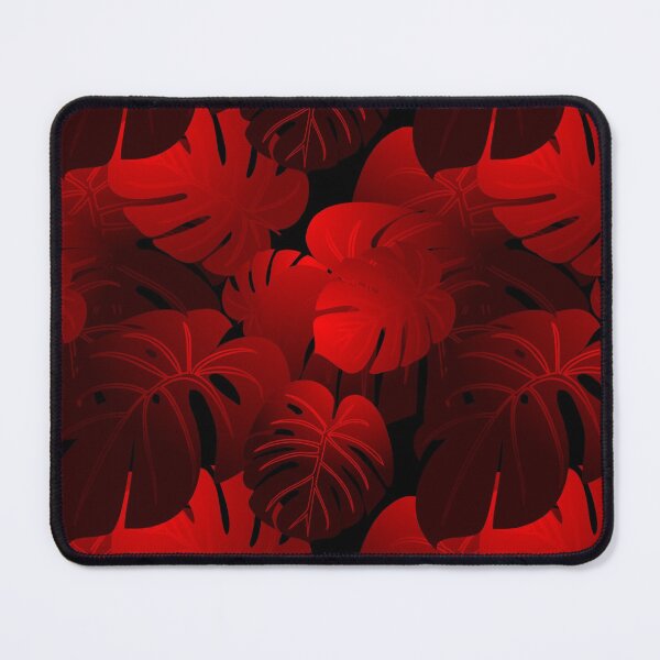 Item preview, Moody Monstera Red Repeat 5748 designed and sold by Art in My Loft.