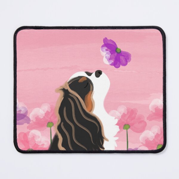 Item preview, Romantic Cavalier King Charles Spaniel - Tricolor designed and sold by Lulupainting.