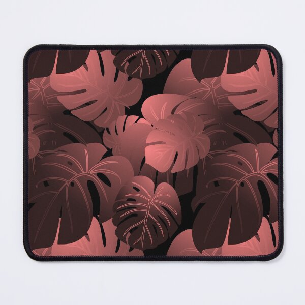 Item preview, Moody Monstera Blush Red Repeat 5748 designed and sold by Art in My Loft.