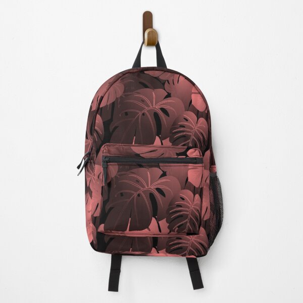 Item preview, Moody Monstera Blush Red Repeat 5748 designed and sold by Art in My Loft.