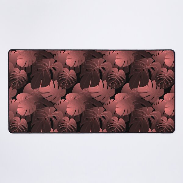 Item preview, Moody Monstera Blush Red Repeat 5748 designed and sold by Art in My Loft.