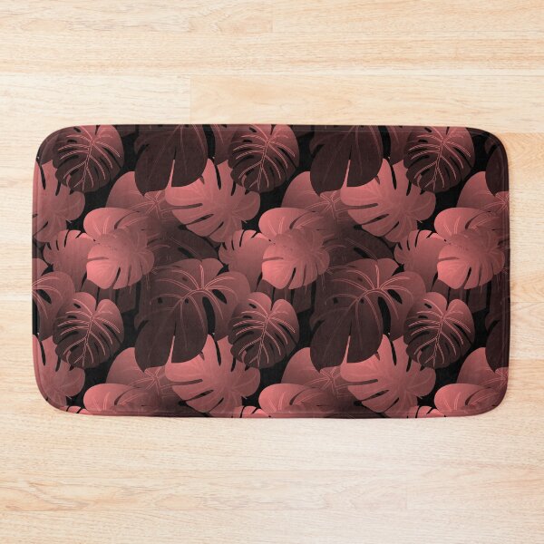 Item preview, Moody Monstera Blush Red Repeat 5748 designed and sold by Art in My Loft.
