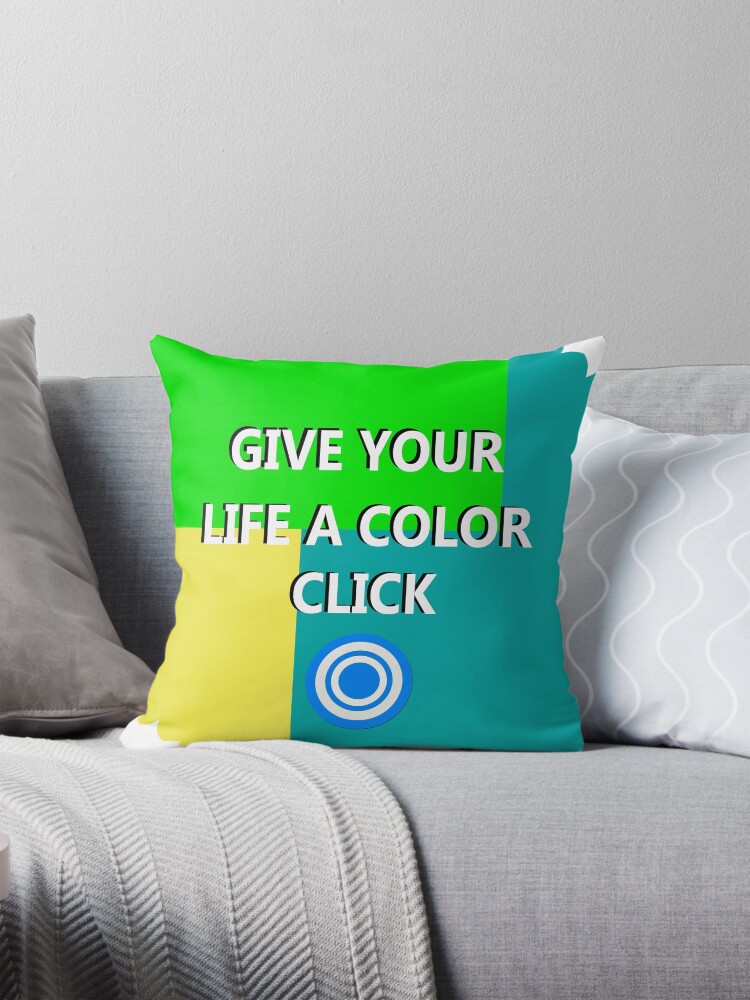 Thumbnail 1 of 4, Pillow, CLICK YOUR LIFE WITH COLOR designed and sold by pame360.
