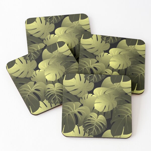 Item preview, Moody Monstera Yellow Repeat 5748 designed and sold by Art in My Loft.